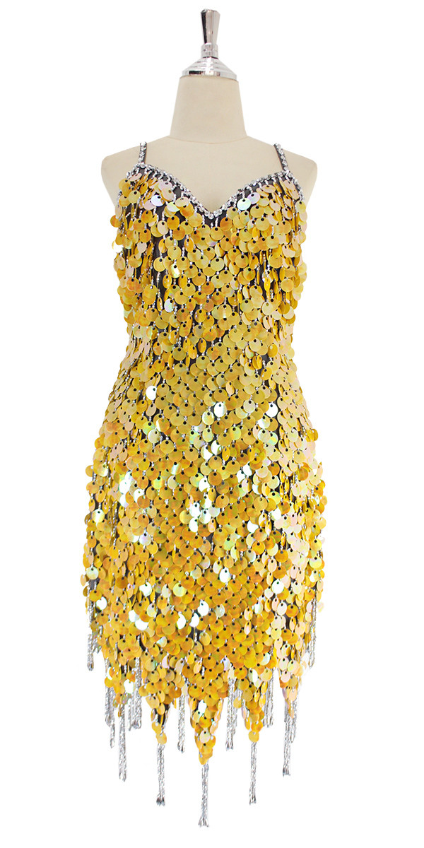 Yellow Sequin Dress